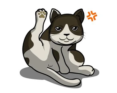 Cleaning Cat 스톡 일러스트