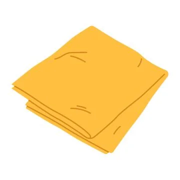 Cleaning cloth flat vector illustration isolated on white background Stock Illustration
