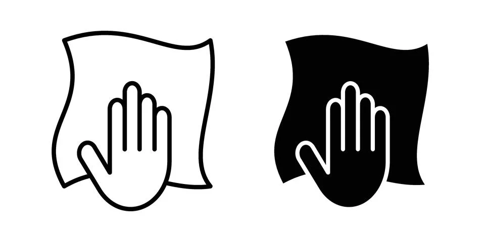 Cleaning cloth icon vector design illustrations Ilustración de archivo