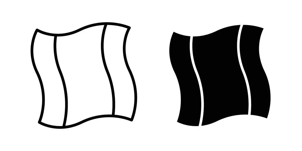Cleaning cloth icon for web projects Ilustración de archivo