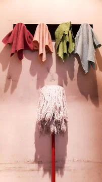 Cleaning cloths Stock Photos