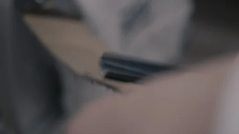 Cleaning off the comb Stock Footage 87746022