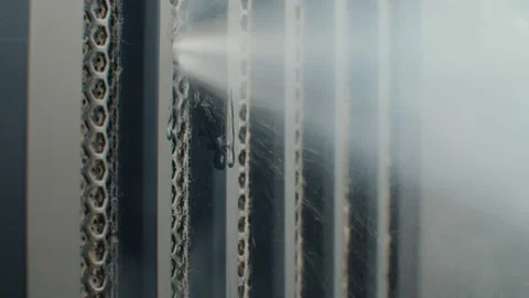 Cleaning the computer with compressed air Stock Footage 133695793