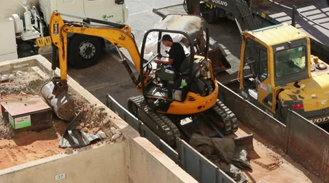 Cleaning construction waste Stock Footage 29165017