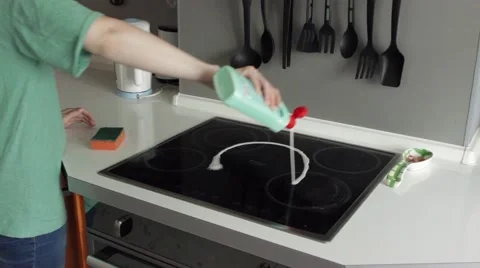 Cleaning cooker 3 Stock Footage 50780995