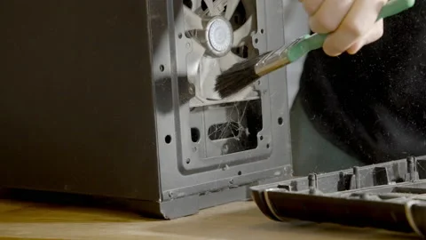 Cleaning cooler PC Video stock 158576804