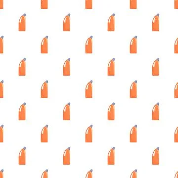 Cleaning detergent bottle repeated seamless pattern background Illustrazione stock
