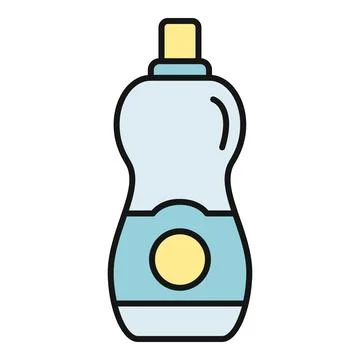 Cleaning detergent liquid bottle product packaging concept Stock Illustration