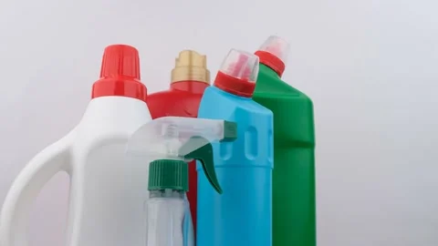 Cleaning Detergent rotating Video stock 239257631