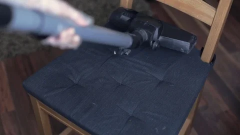 Cleaning dirty chairs Stock Footage 71322019