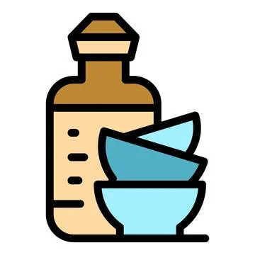 Cleaning dishes icon vector flat 스톡 일러스트