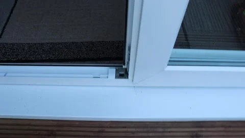 Cleaning door frame Video stock 131320881