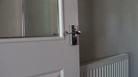 Cleaning door handle Video stock 131369451