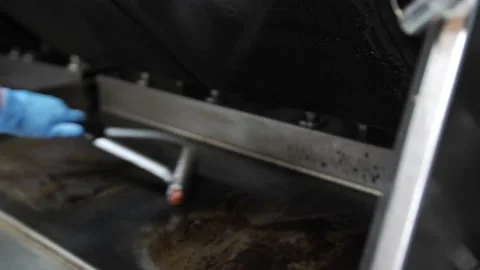 Cleaning electric stove Stock Footage 173737393