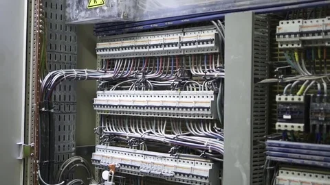 Cleaning electrical equipement with dry ice Stock Footage 84065960