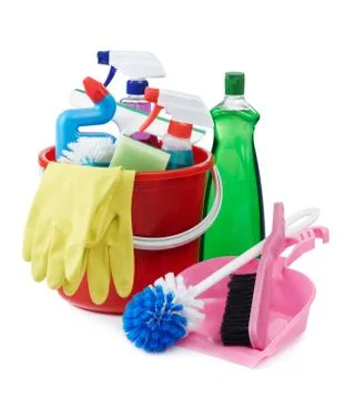Cleaning equipment Stock Photos