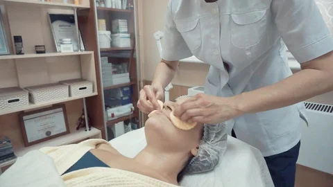 Cleaning face Stock Footage 87825096