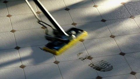 Cleaning Floor GT0881 Video stock 122925700