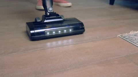 Cleaning the floor at home Video stock 139530678
