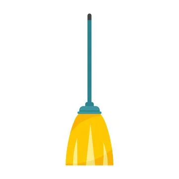 Cleaning floor mop icon flat isolated vector 스톡 일러스트