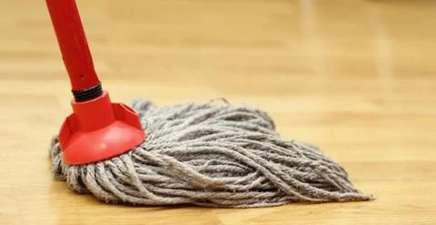 Cleaning the floor Stock Photos