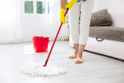 Cleaning floor Stock Photos