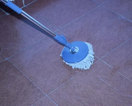 Cleaning floor Foto stock