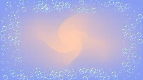 Cleaning foam. Soap bubble. Detergent suds for bath. Shampoo. Stock Illustration