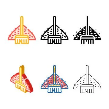 Cleaning foliage color icon vector range color Stock Illustration