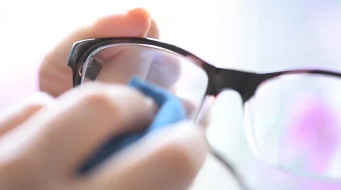Cleaning glasses Stock Footage 60621890