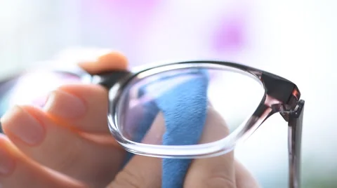 Cleaning glasses Stock Footage 60621930