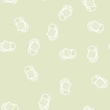 Cleaning glasses wipe line vector seamless pattern Stock Illustration