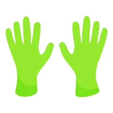 Cleaning gloves icon cartoon vector. Cleaner equipment Stock Illustration