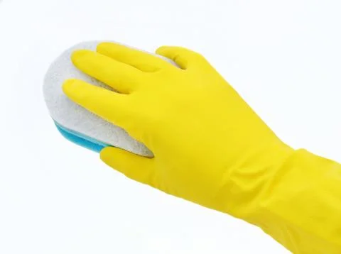Cleaning with gloves Stock Photos
