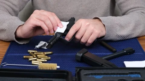 Cleaning gun Stock Footage 264092822