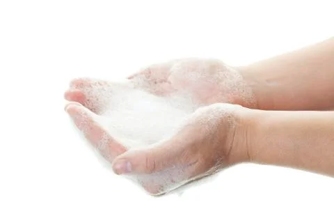 Cleaning hands Stock Photos