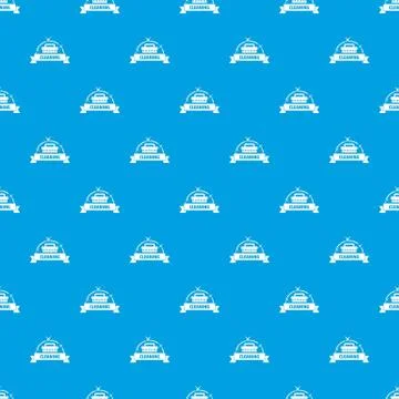 Cleaning house pattern vector seamless blue Stockillustratie
