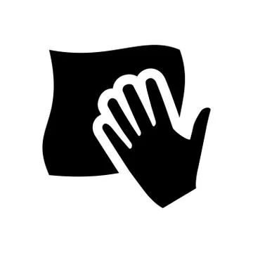 Cleaning icon in flat style Stock Illustration