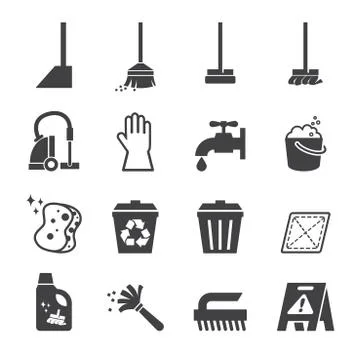 Cleaning icon Stock Illustration