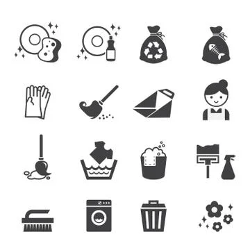Cleaning icon Stock Illustration