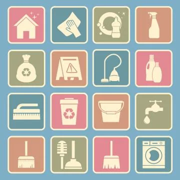 Cleaning icon Stock Illustration