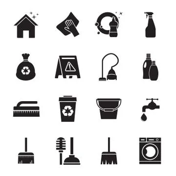 Cleaning icon Stock Illustration