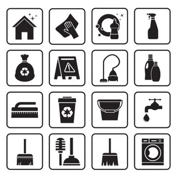 Cleaning icon Stock Illustration
