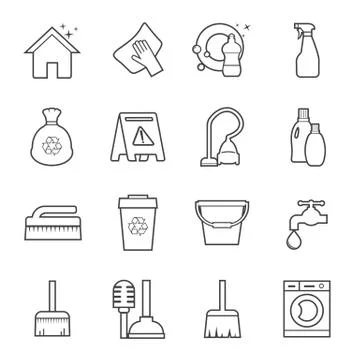 Cleaning icon Stock Illustration