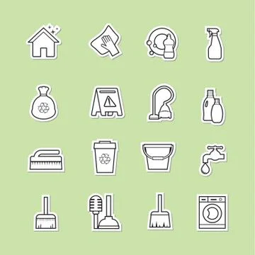 Cleaning icon Stock Illustration
