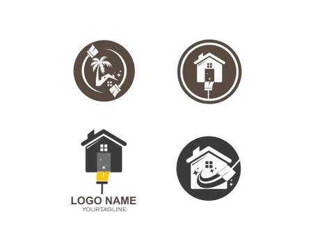 Cleaning icon logo vector illustration Stock Illustration