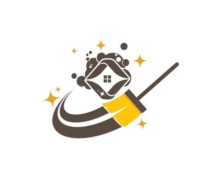 Cleaning icon logo vector illustration cleaning icon logo vector illustrat... Stock Photos