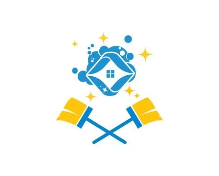 Cleaning icon logo vector illustration cleaning icon logo vector illustrat... Stock Photos