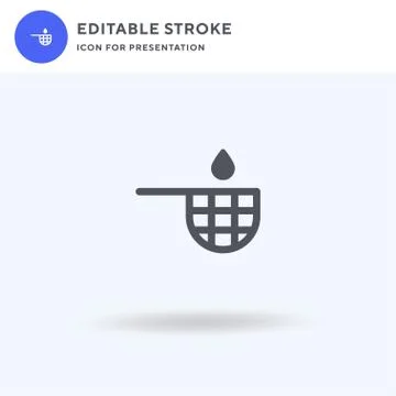 Cleaning icon vector, filled flat sign, solid pictogram isolated on white, lo Stock Illustration