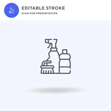 Cleaning icon vector, filled flat sign, solid pictogram isolated on white, logo 스톡 일러스트